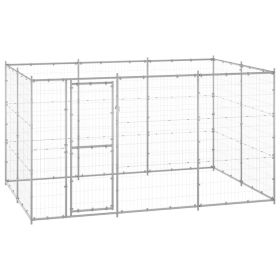 Outdoor Dog Kennel Galvanized Steel 78.1 ftÂ²